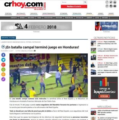 Así reaccionan los medios internacionales por desorden en el Morazán