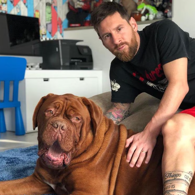 Messi contó dónde y cómo se encuentra Hulk, su gran perro valorado en 80 mil dólares
