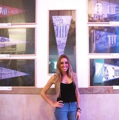 Bárbara Blanco, la hermosura que piden para la presidencia del Rácing