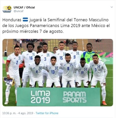 Honduras se enfrentará a México en los Panamericanos y esto dicen los medios