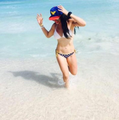 Rubí González, la bella presententadora mexicana aficionada al Monterrey