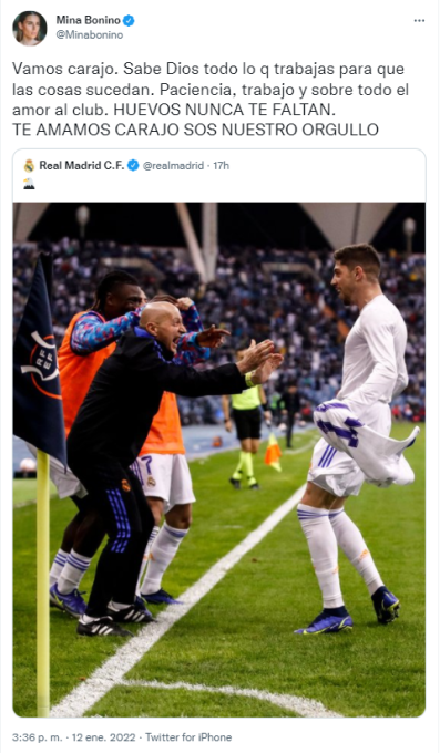Real Madrid: la insólita ‘motivación’ de Mina Bonino a Fede Valverde; la pareja del futbolista lo revela en Whatsapp