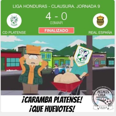 Real España y Olimpia caen y son atacados con divertidos memes