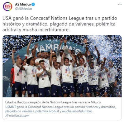 'El VAR y el árbitro mataron a México': Lo que dice la prensa sobre la derrota del Tri contra USA en la Liga de Naciones