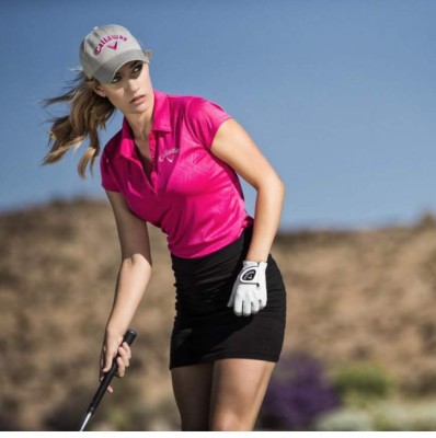 La hermosa musa del golf