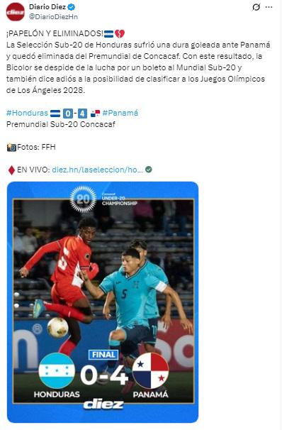 Tremendo horror: señalan al culpable del papelón de Honduras en la Sub-20