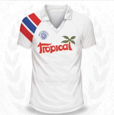 Con una de béisbol: Las camisas de local que ha usado Olimpia en sus 108 años de existencia