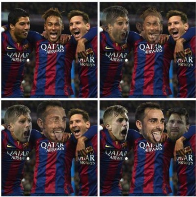 Neymar visita a sus ex compañeros y acribillan en memes al Barcelona