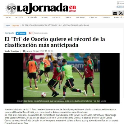 Lo que amaneció diciendo la prensa mexicana sobre partido ante Honduras