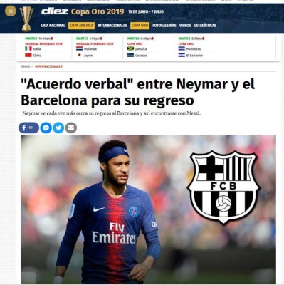 Lo que dice la prensa mundial del fichaje de Neymar de vuelta al Barcelona