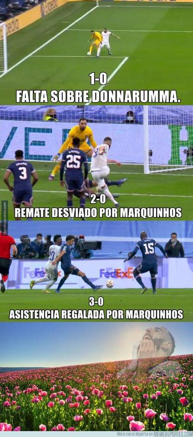 Los otros memes que dejó el Real Madrid-PSG de la Champions donde destrozan a Messi