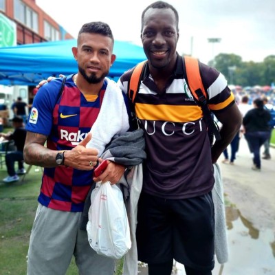 Futbolistas hondureños que participaron en la Copa Mariachi en Estados Unidos