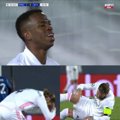 Sergio Ramos se robó las cámaras: El significado del extraño festejo con Lucas Vázquez y su frustración en el fallo de Vinicus