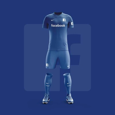 Así serían los uniformes si las redes tuvieran equipos de fútbol