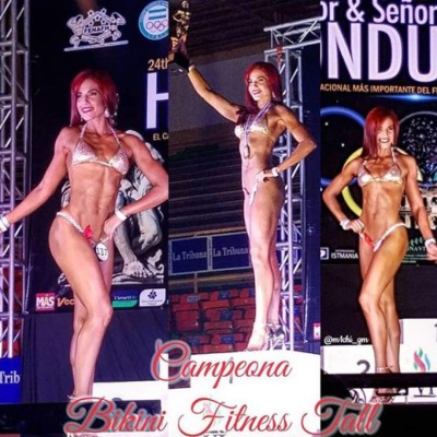 La hondureña Michelle Mejía y su increíble cambio físico para brillar en el mundo del fitness