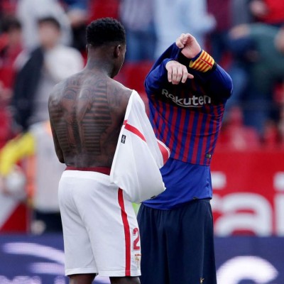 ¿Quién es? La historia detrás de las imágenes de Messi con jugador del Sevilla