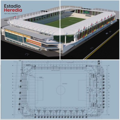 Presentan cómo quedará oficialmente el estadio de Herediano con la remodelación