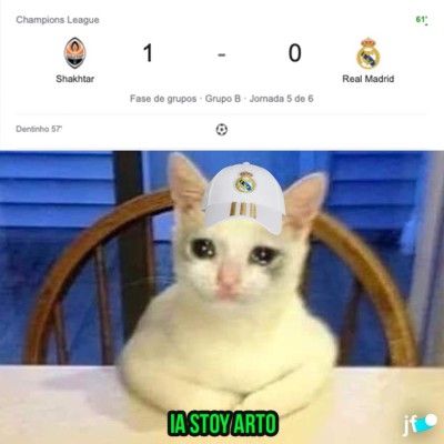 ¿A la Europa League? Los memes vuelan las redes tras la derrota del Real Madrid en Champions
