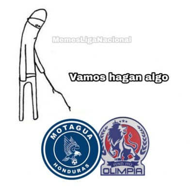Los memes humillan al Olimpia y Motagua tras el amargo empate en el clásico capitalino