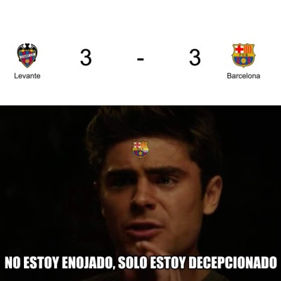 Masacran al Barcelona con divertidos memes tras no poder contra el Levante en la liga española