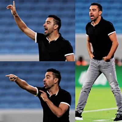 Insultos y patadas: Xavi Hernández explota en su debut oficial como entrenador