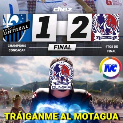 ¿Por qué contra Motagua? Olimpia gana a Impact Montreal y despedazan con memes a las águilas