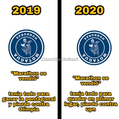 Los memes revientan a Motagua por perder el liderato contra Olimpia, Diego Vázquez es protagonista