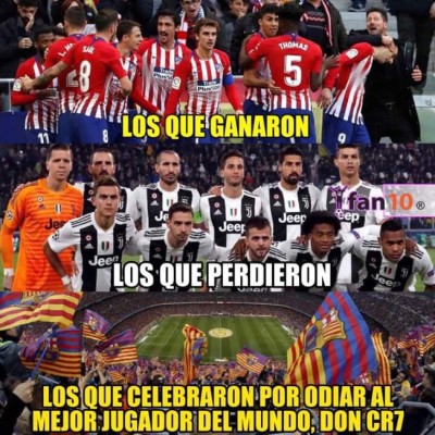 'Trituran' con memes a Cristiano Ronaldo y a la Juventus tras derrota ante el Atlético
