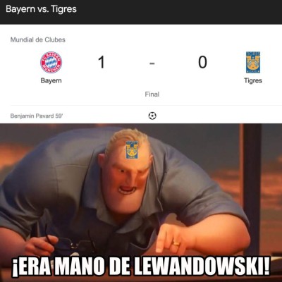 ¡Volaron las redes! Tigres es víctima de terribles memes luego de caer contra el Bayern Múnich