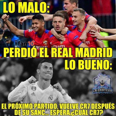 Acribillan con memes al Real Madrid tras perder en Champions ante CSKA