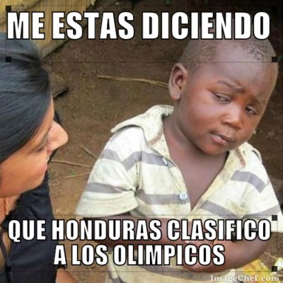 Los mejores memes que dejó la clasificación de Honduras a los Juegos Olímpicos