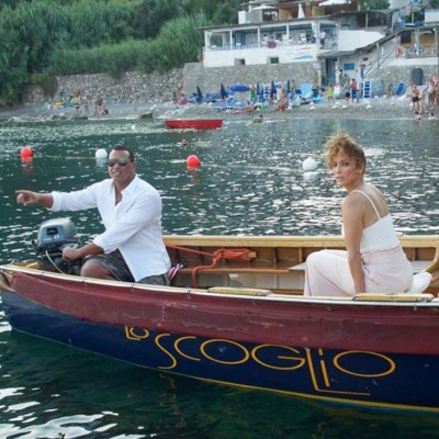 Las románticas vacaciones de Jennifer López y Alex Rodríguez en Italia