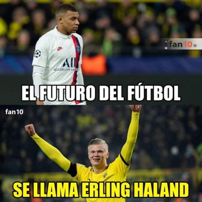 Los crueles memes donde Haaland humilla a Neymar y a Mbappé con su doblete en Champions