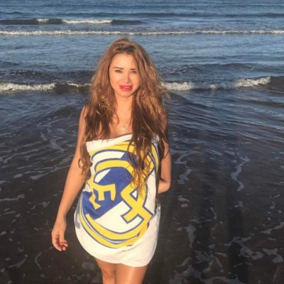 BELLEZA: Mirtha Sosa subió la temperatura en el triunfo del Real Madrid contra Girona