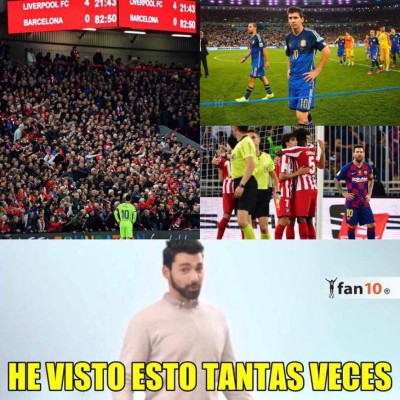 Los otros memes donde humillan a Messi y al Barcelona tras caer ante el Atlético de Madrid