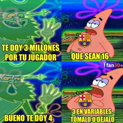 Los crueles memes que dejó el cierre del mercado de fichajes donde destrozan al Barcelona