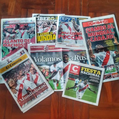 ¡PORTADAS EN PERÚ! 'Llanto de machos, tigre, volvimos y allá vamos Rusia'