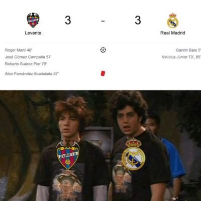 Vuelan las redes: Real Madrid empata contra Levante y Vinicius es la gran víctima de los memes