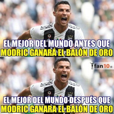 Memes: Destruyen a Cristiano Ronaldo y Messi por el Balón de Oro conquitado por Modric