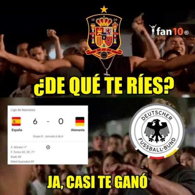 Los memes destrozan a Alemania tras el 6-0 que recibieron a manos de España