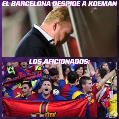 Koeman fue despedido del Barcelona y los memes destrozan al entrenador holandés