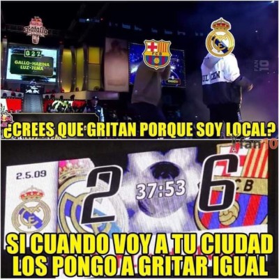Descuartizan en memes al Real Madrid tras paliza recibida por el Barcelona