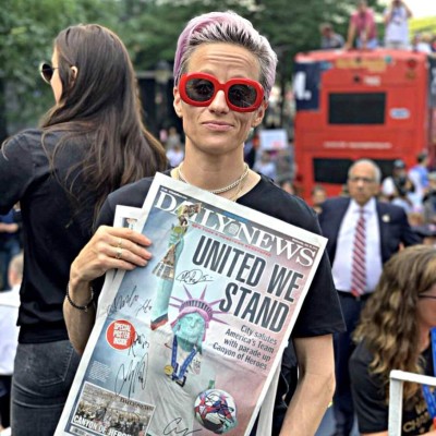 Espectacular y 'polémico' desfile en Nueva York para celebrar con la selección femenina de USA