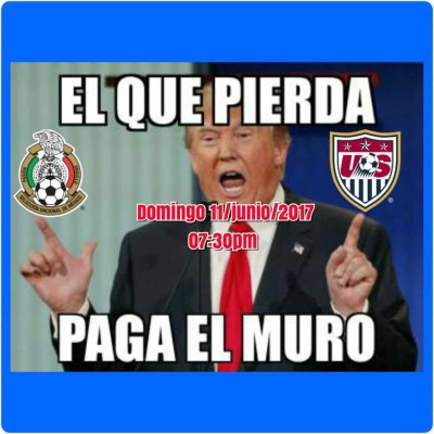 Juego de México-EEUU deja duros memes en contra de Trump y Chicharito