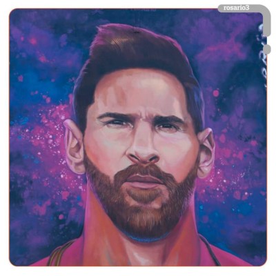 ¡Inmortalizado! El impresionante mural que le hicieron a Messi frente a su escuela en Rosario