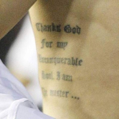 Los espectaculares tatuajes del capitán del Real Madrid, Sergio Ramos