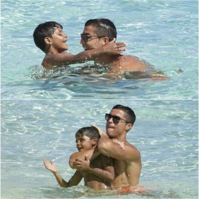Fotos: Cristiano Ronaldo disfruta de sus vacaciones junto a su hijo