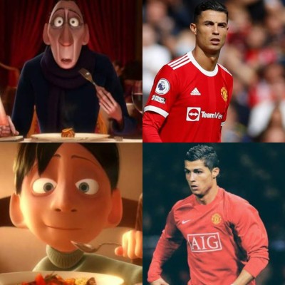 Cristiano Ronaldo hizo doblete con el United y estos son los mejores memes de su debut; Messi protagonista