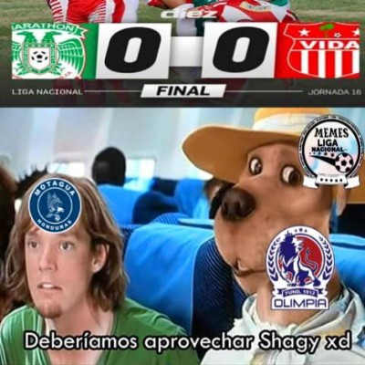 Divertidos memes atacan al Real España y Rony Martínez, Olimpia es alabado