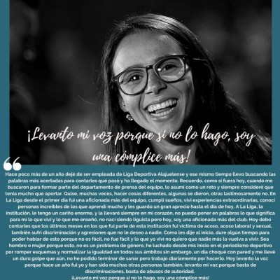 Periodista costarricense denuncia acoso laboral y sexual durante trabajó en Alajuelense